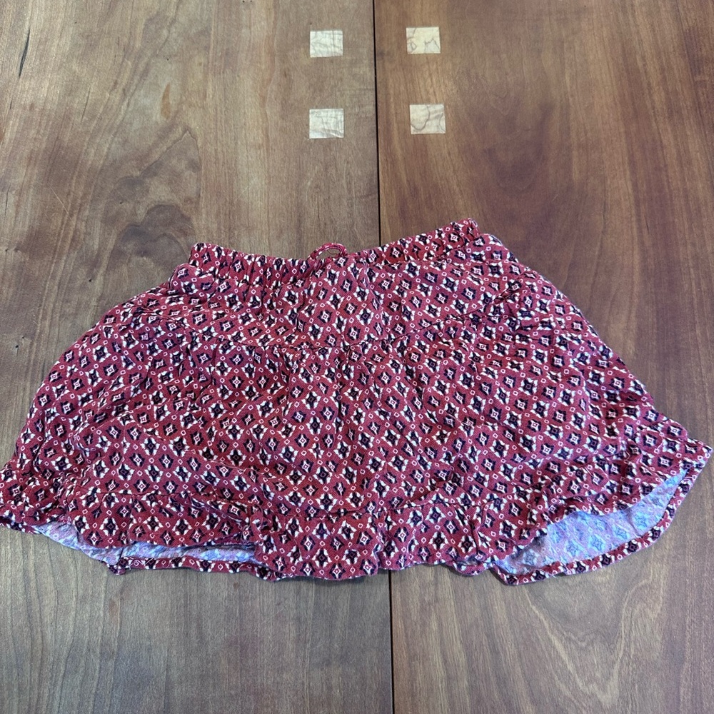 Zara Red & Black Skirt 7